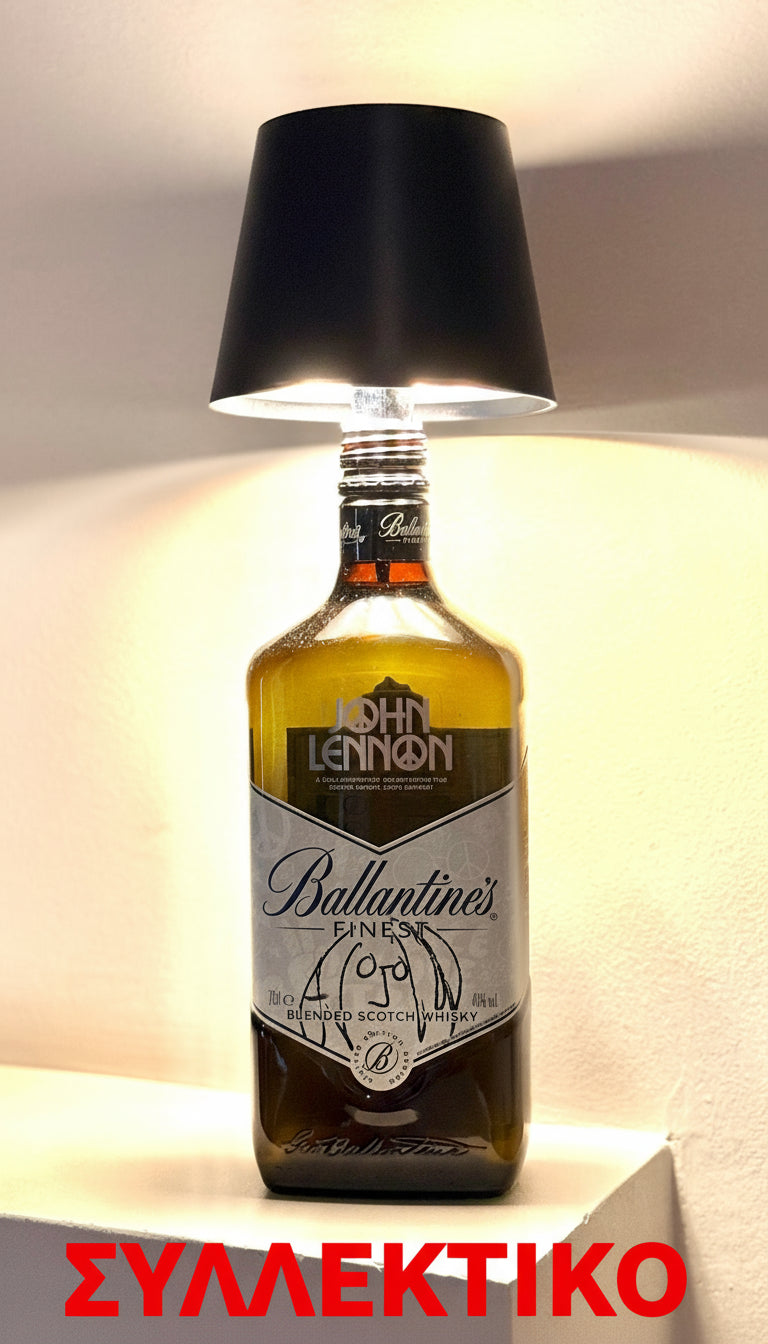 John Lennon Ballantine's ''Whiskey'' Table Lamp