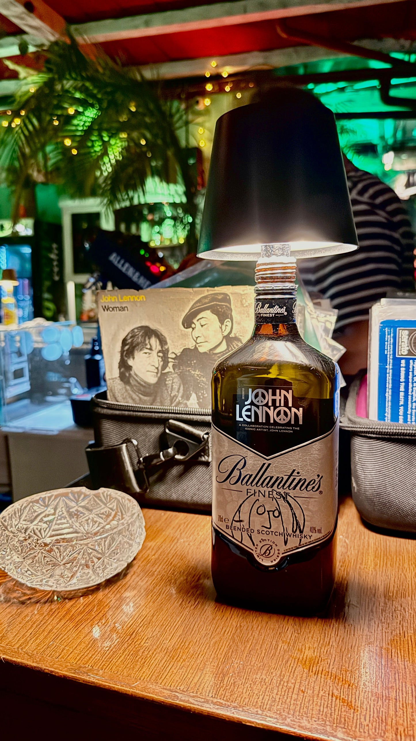 John Lennon Ballantine's ''Whiskey'' Table Lamp